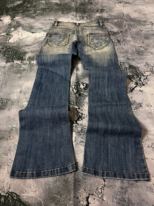 Cink Me mid waist skinny bootcut Jeans (XXS)