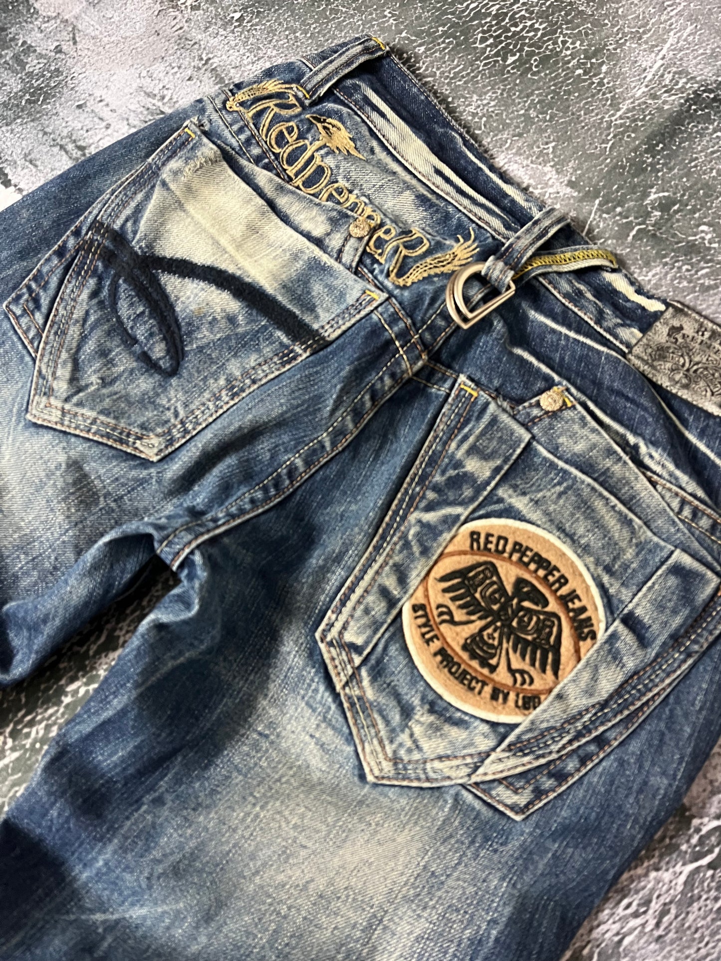 Red Pepper mid waist skinny bootcut Jeans (S)
