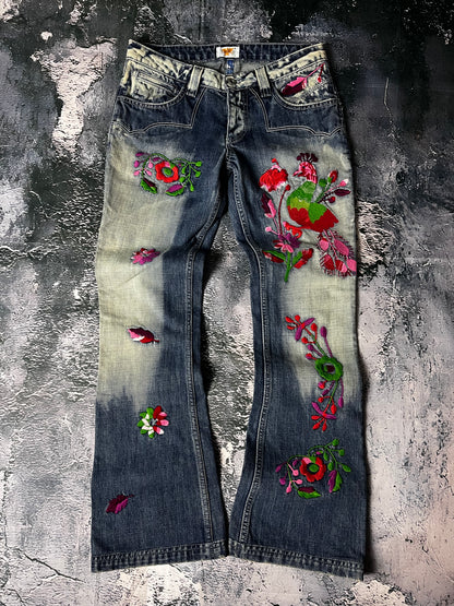 Antik Denim low waist skinny bootcut Jeans (S)