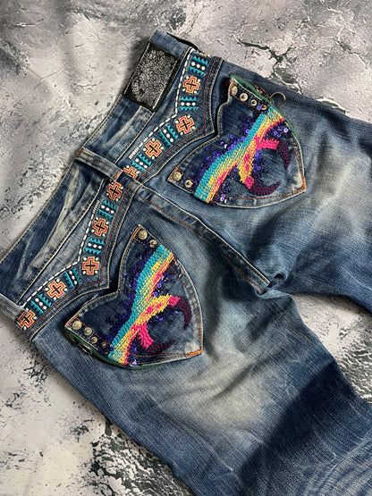 Red Pepper low waist skinny bootcut Jeans (S)