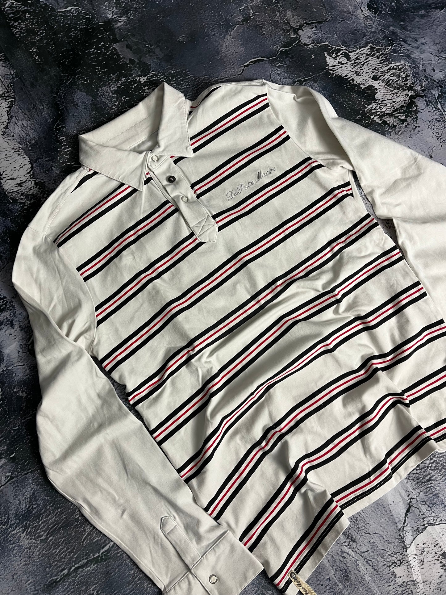 DePutaMadre slim fit Langarm Poloshirt (L)