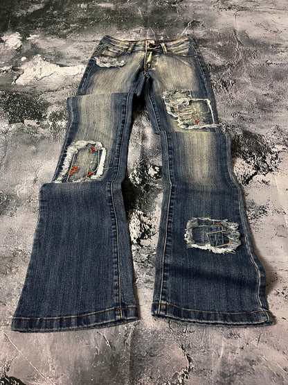 Cink Me mid waist skinny bootcut Jeans (XXS)