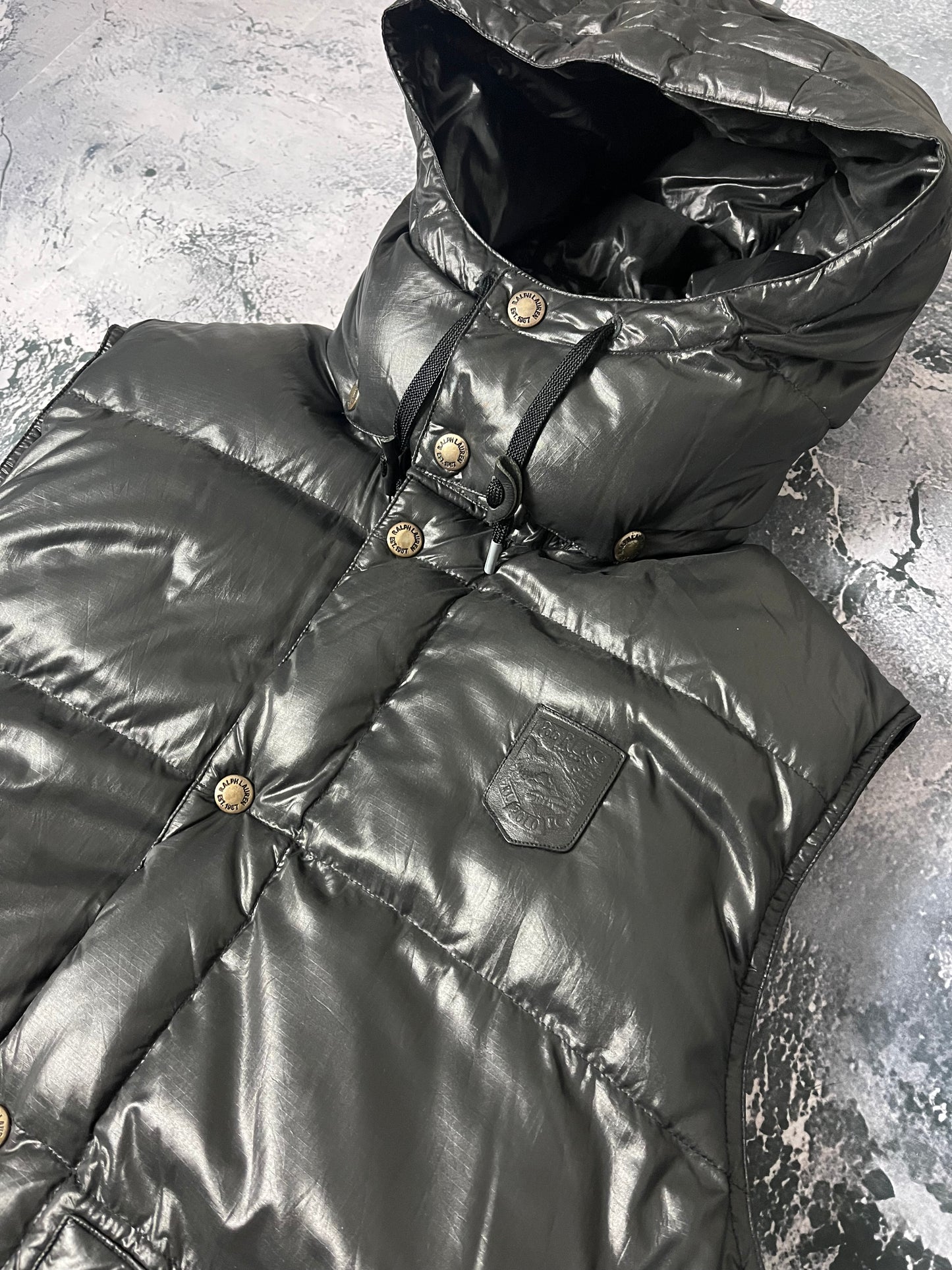 Polo R.L. Glossy Puffer Weste (XL)