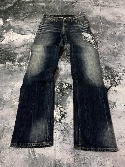 Nolita Big Print straight leg Bluejeans (XXS)
