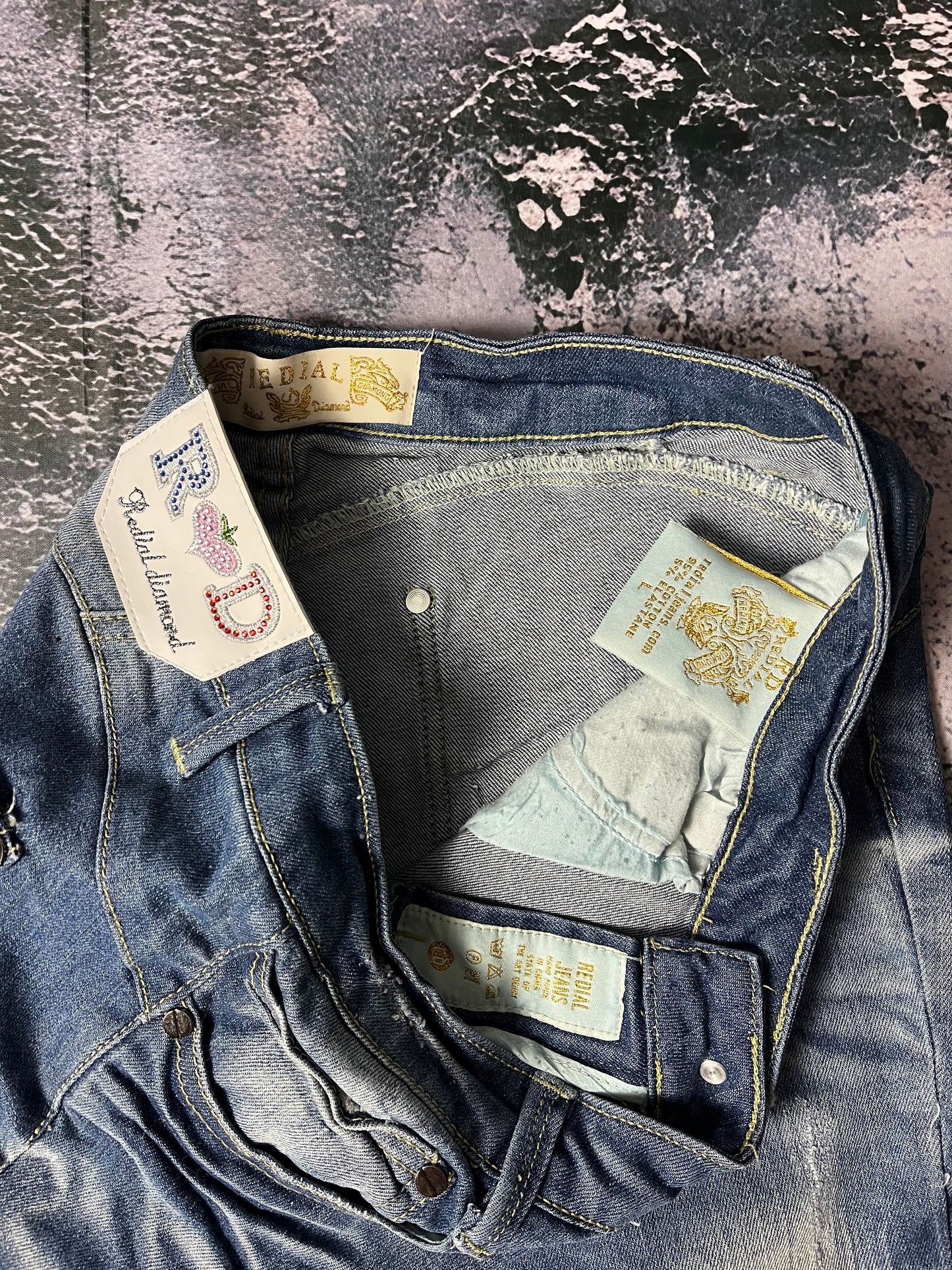 Redial Diamond low waist skinny bootcut Jeans (S)