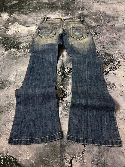 Cink Me mid waist skinny bootcut Jeans (XXS)