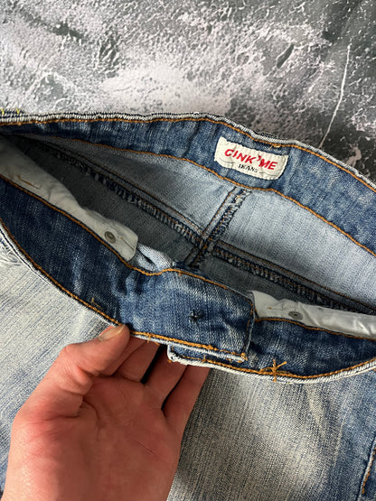Cink Me mid waist skinny bootcut Jeans (XXS)