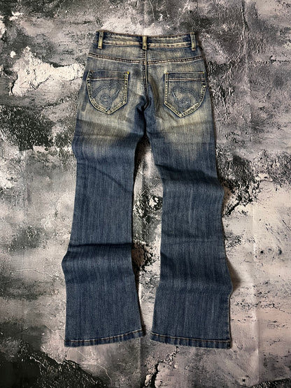 Cink Me mid waist skinny bootcut Jeans (XXS)