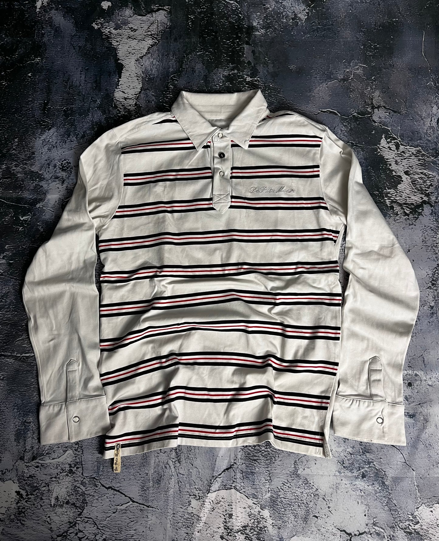 DePutaMadre slim fit Langarm Poloshirt (L)